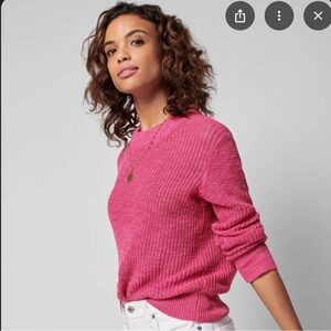 Faherty Miramar Crew Sweater. NWT. Pink. Size S. Perfect Condition.